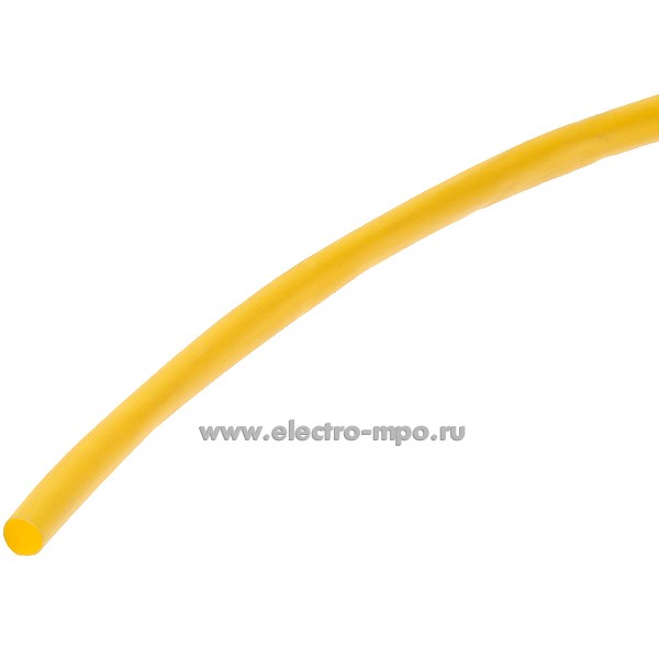 Т3411. Трубка HTS-4 4/2мм термоусаживаемая жёлтая (Электромонтаж)