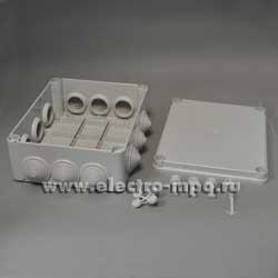 К0138. Коробка 1SL0826A00 распаечная пластиковая с сальниками 231х181х89мм IP55 серая (ABB)