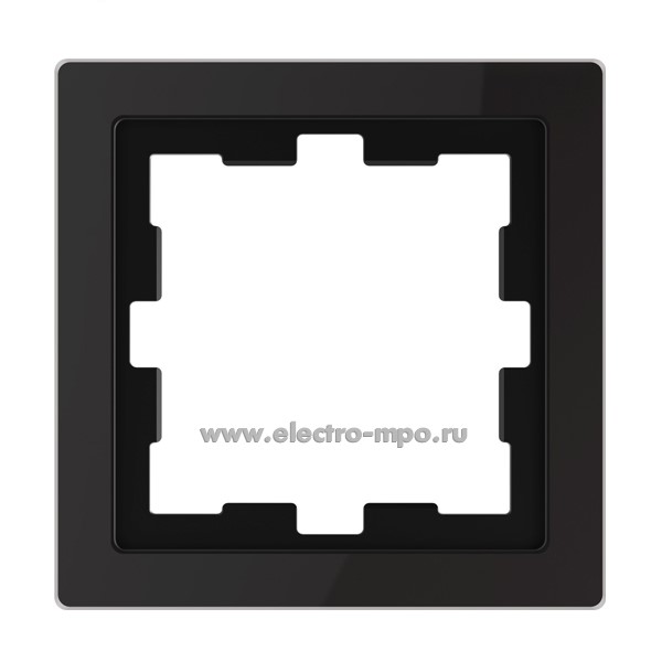 33276. Ю3276 Рамка-1 Merten D-Life MTN4010-6503 стекло черный оникс (Schneider Electric)