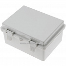 К0895. Коробка BG 290x190x140 пластиковая с петлями и металл. защелками 290х190х140мм IP66 серая (Электром