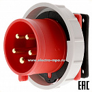 Р9852. Соединитель JiHN CNP 295 кабельный разъёмный 3Р+N+Е 0,5-1,5мм2 пластик IP68 красный (Электромонтаж)