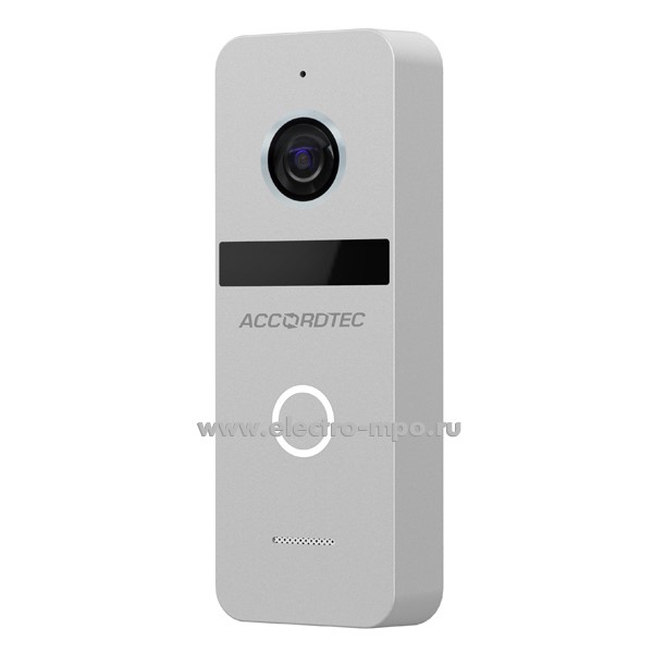 Н6425. Панель вызова AT-VD309H SL серебро для цветного видеодомофона на 1 абонента о/п (Accordtec)