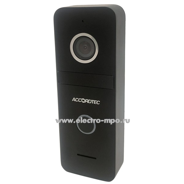 Н6422. Панель вызова AT-VD308H BL черный для цветного видеодомофона на 1 абонента о/п (Accordtec)